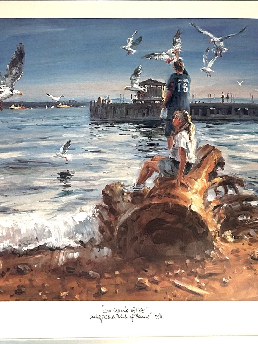 Daniel Izzard, Signed Limited-Edition Print  "On Wings of Hope” 1998